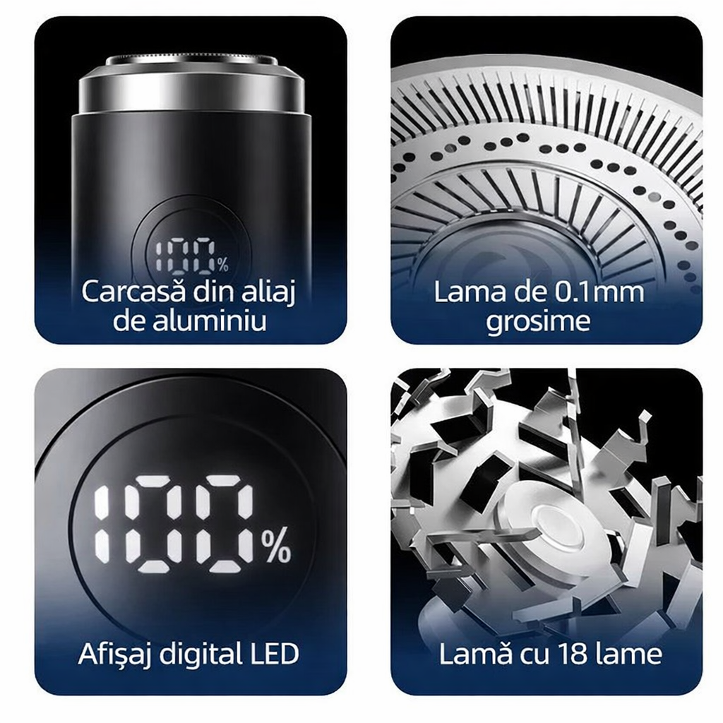Aparat de Ras Portabil USB