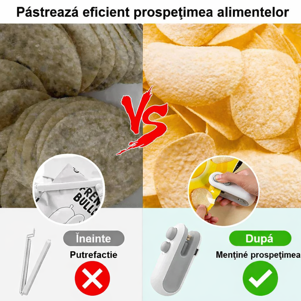 Sigilator Portabil pentru Pungi