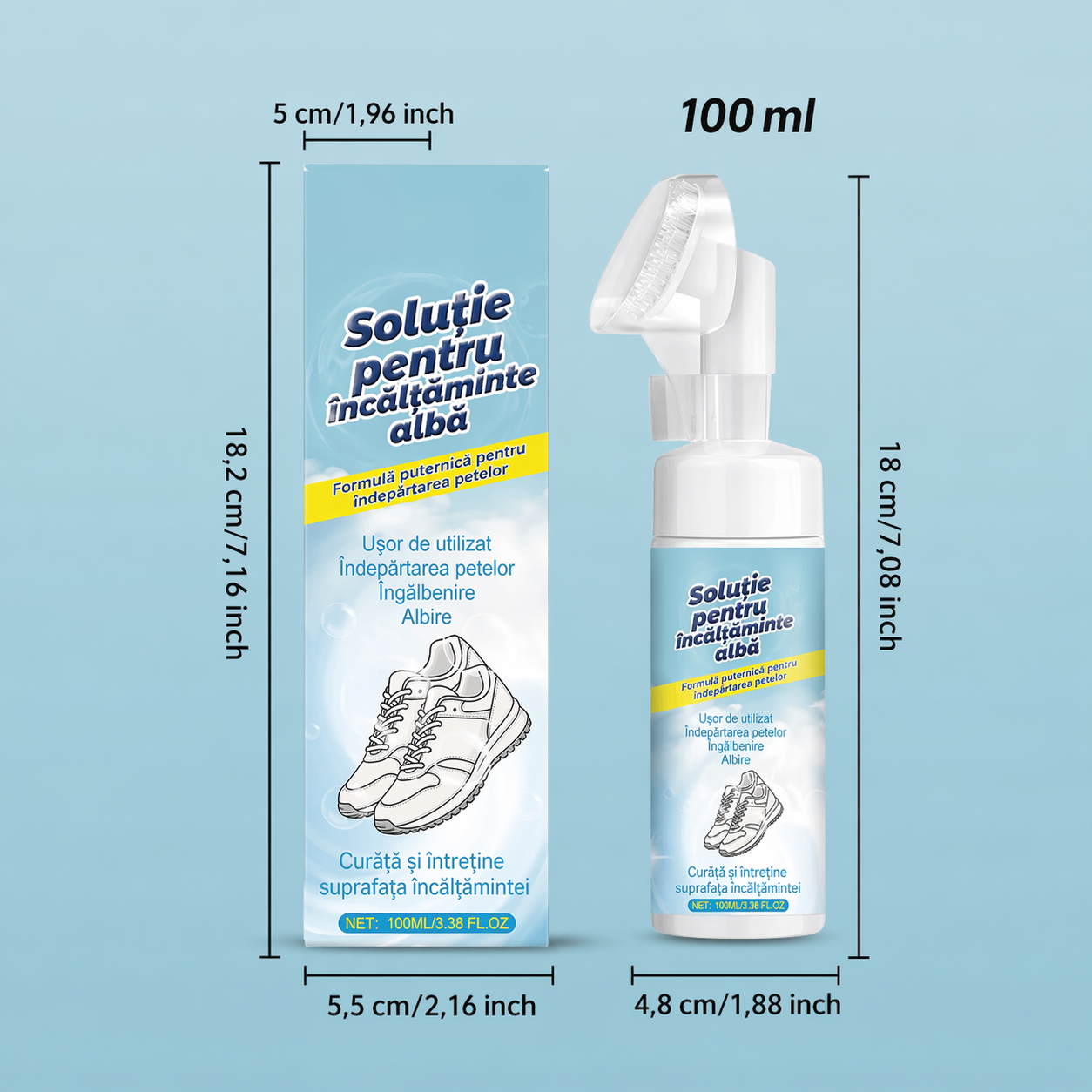Spumă de curățare încălțăminte