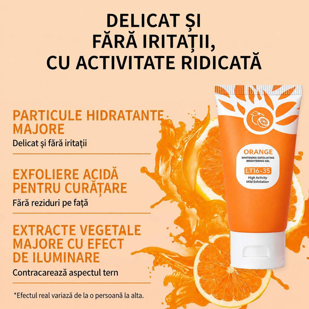 Gel Exfoliant Magic cu Portocală
