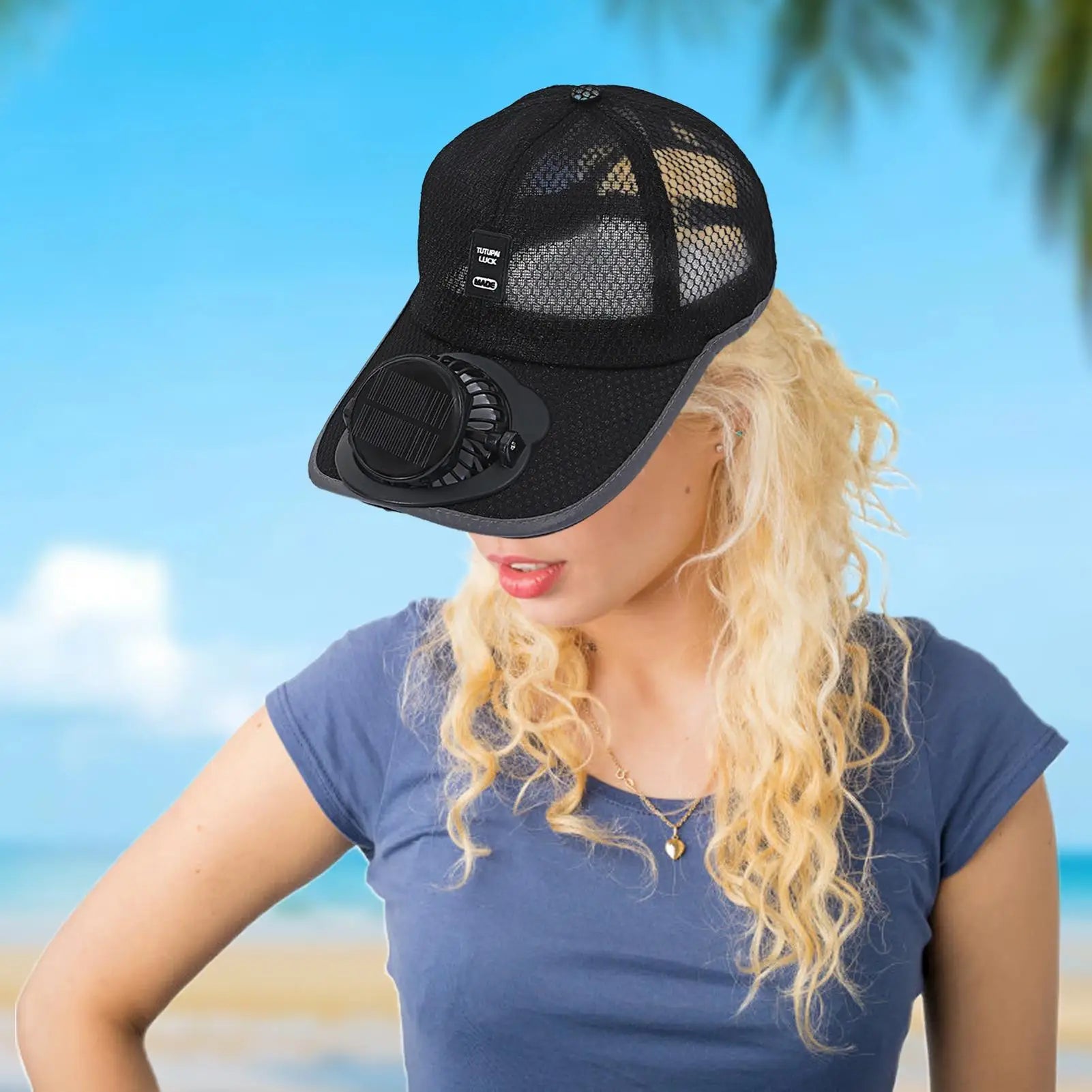 Șapcă de Vară cu Ventilator Solar